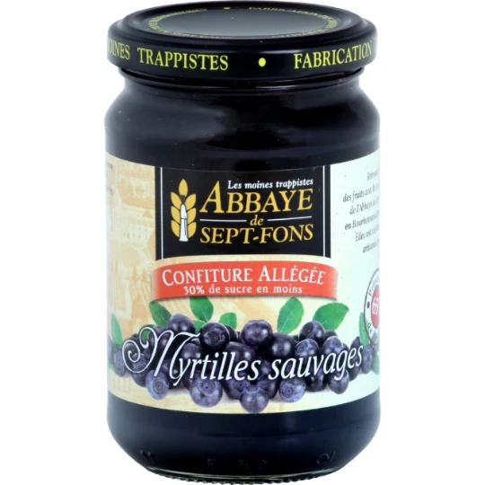 Confiture allégée myrtilles sauvages