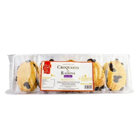 Biscuit croquant raisins
