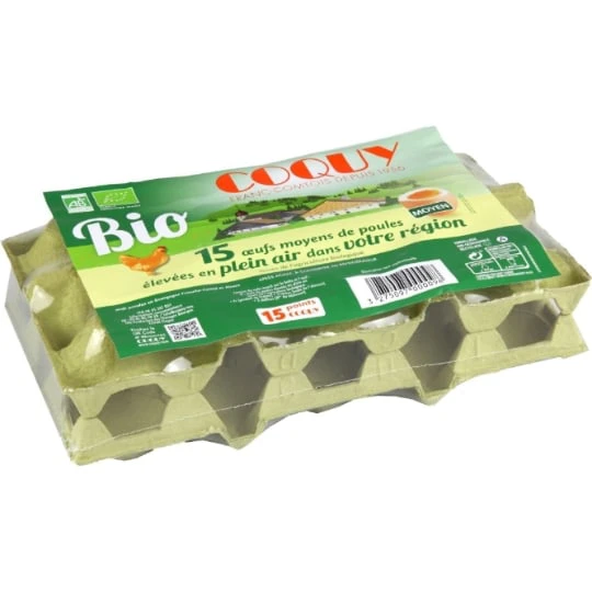Œufs bio moyens
