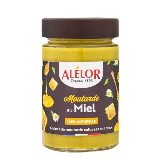Moutarde au miel sans additifs graines française