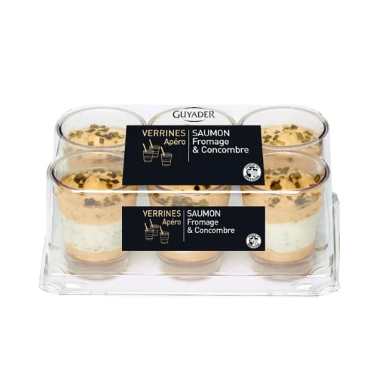 Verrines Saumon Fromage et Concombre