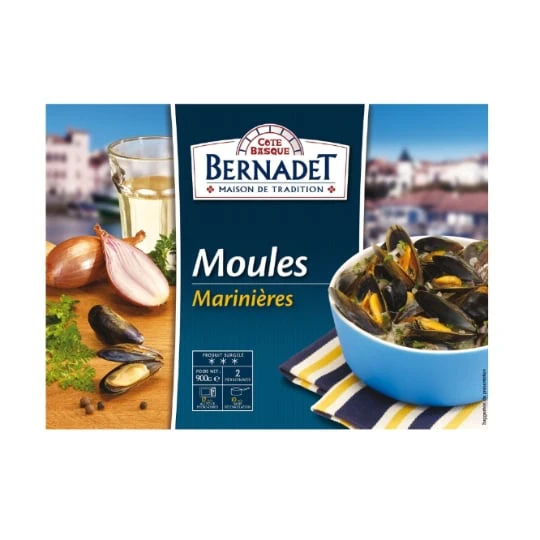 Plat cuisiné moules marinières