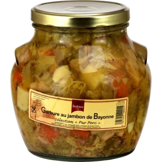 Plat cuisiné garbure jambon Bayonne