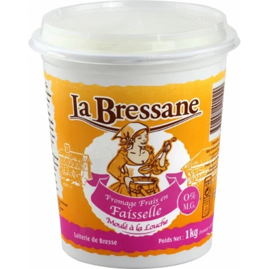 Fromage frais nature en faisselle 0% MG