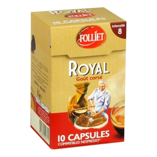 Café Capsules Corsé Intensité 8 Compatible Nespresso