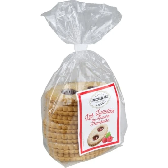 Biscuits lunettes framboise