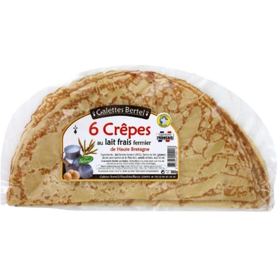 Crêpes au lait frais fermier