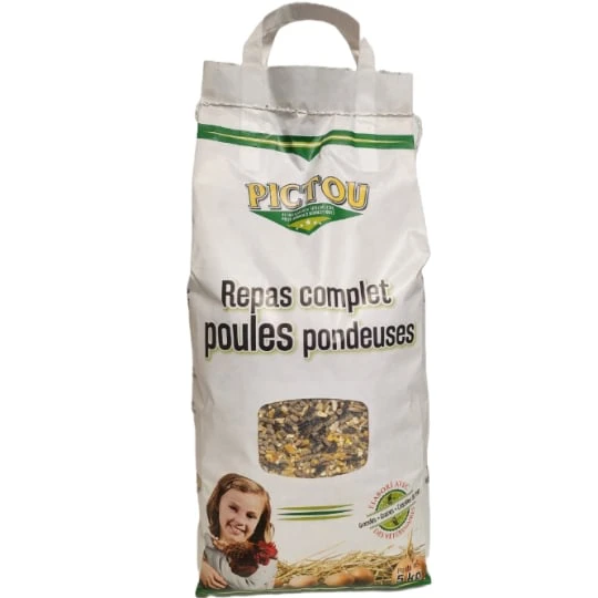 Repas complet pour poules pondeuses