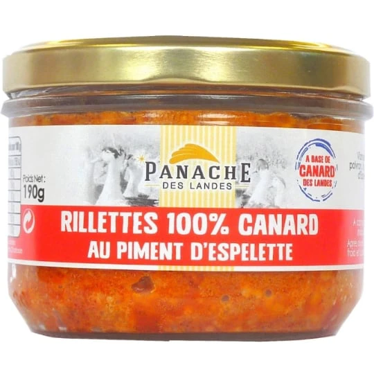 Rillettes de canard au piment d'Espelette