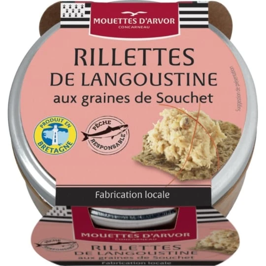 Rillettes de langoustine aux graines de Souchet