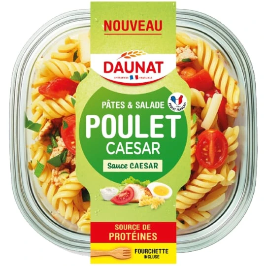 Salade Pâtes au Poulet Caesar Sauce Caesar