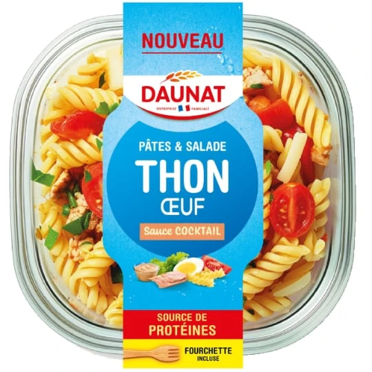 Salade Pâtes auThon Œuf Sauce Cocktail