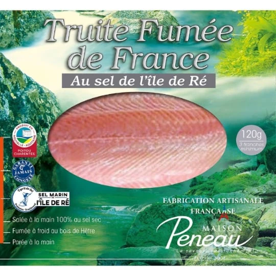 Truite fumée au sel de l'ile de Ré