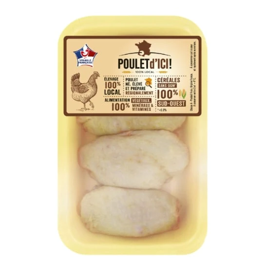 Hauts de cuisse  de poulet jaune
