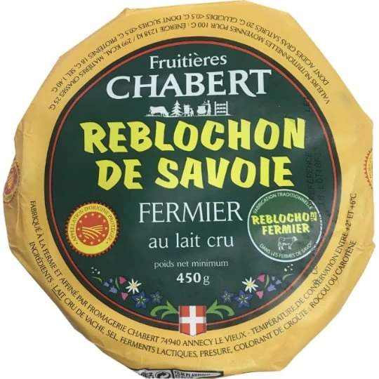 Reblochon Au Lait Cru AOP