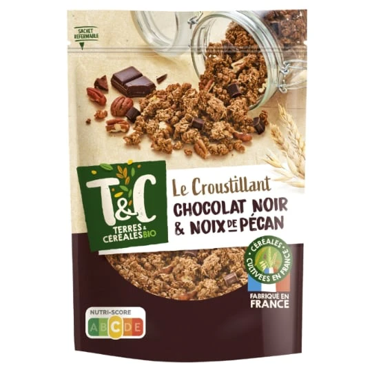Croustillant chocolat noir noix de pécan