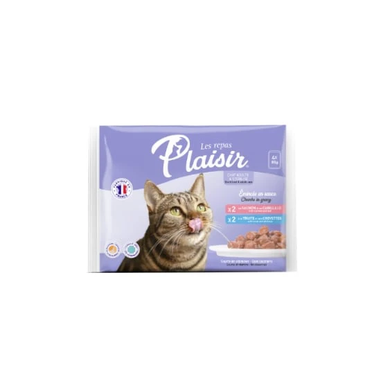 Emincés pour chat adulte stérilisé au poisson en sauce
