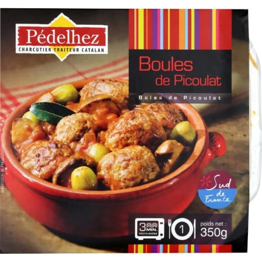 Plat cuisiné boules de picoulat