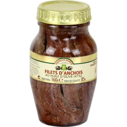 Filets d'anchois huile d'olive