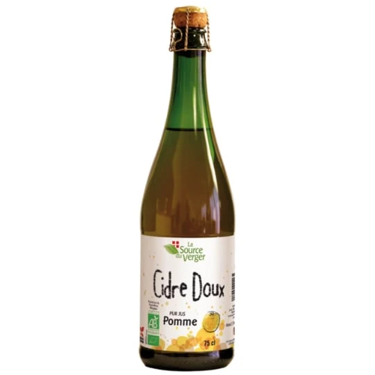 Cidre doux pur jus bio