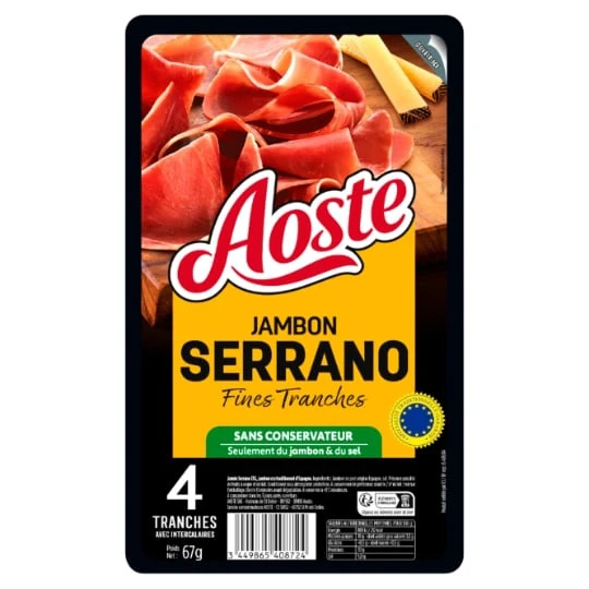 Jambon Cru Fines et Fondantes Serrano