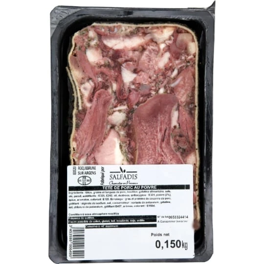 Tête de porc au poivre