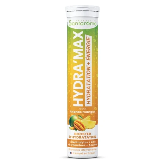 Pastilles Efferverscentes Booster Hydratation Goût Ananas Mangue