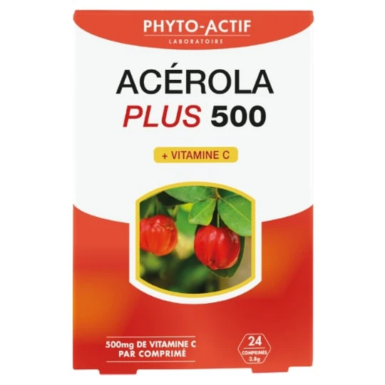 Complément Alimentaire Acérola Plus 500 Vitamine C