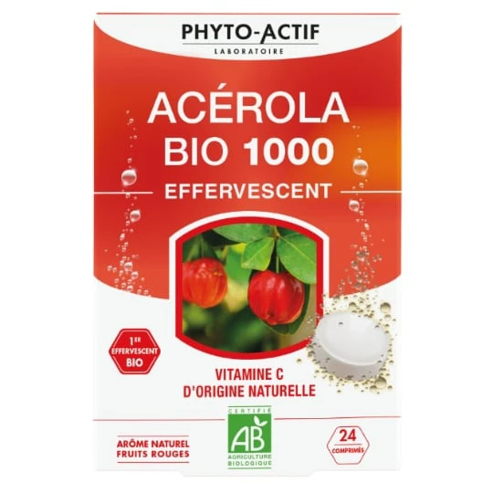 Complément Alimentaire Acérola Bio 1000 Effervescent