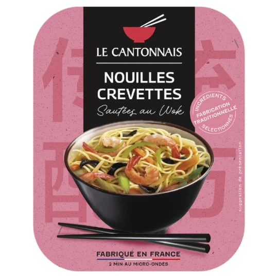 Nouilles sautées aux crevettes