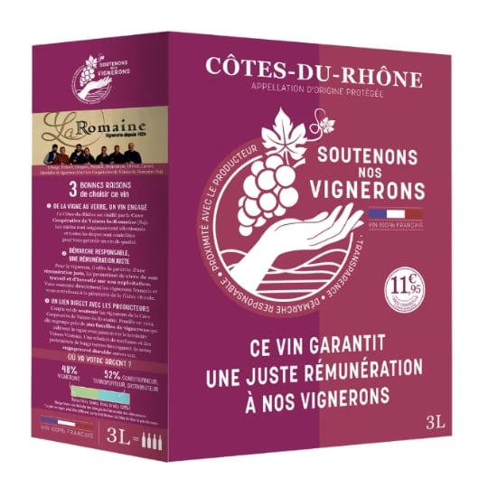 Vin Rouge AOP Côtes du Rhône