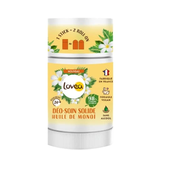 Déodorant solide Vegan Efficacité 24h Huile de Monoï