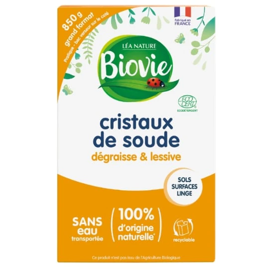 Cristaux de Soude Dégraisse & lessive Naturel Ecovert Sols,Suraces et linge