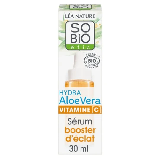 Soin Visage Hydra à l'Aloe Vera Vitamine C Booster d'Eclat Hydratant 24H