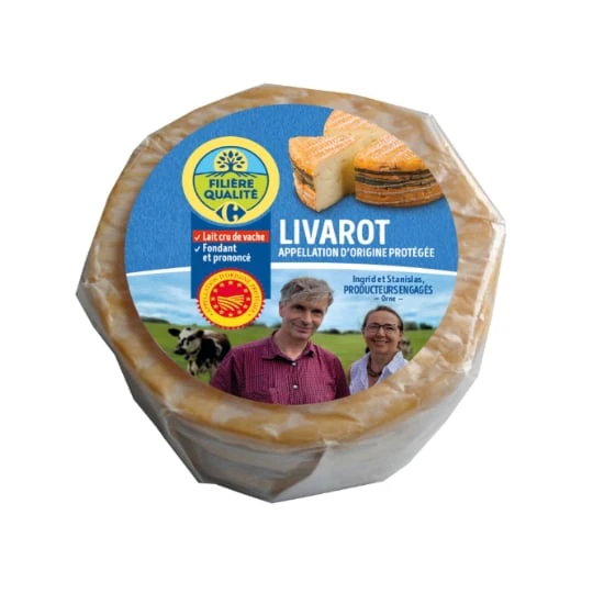 Fromage Livarot AOP au Lait Cru de Vache