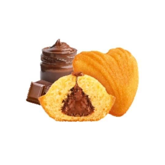 Madeleine cœur fouré chocolat