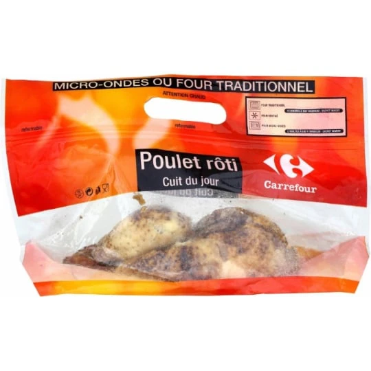 Demi poulet jaune rôti épicé