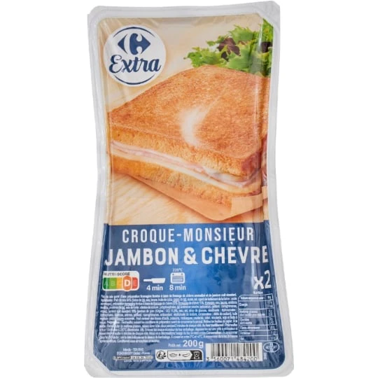 Croque-monsieur jambon & chèvre