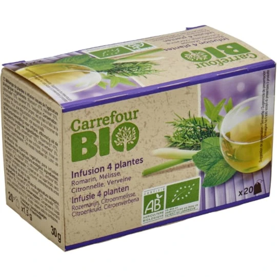 Infusion 4 plantes Bio