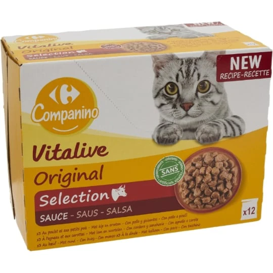 Pâtée Pour Chat Adulte En Sauce Viande Légume