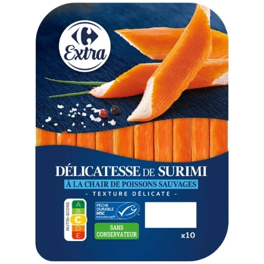Surimi texture délicate