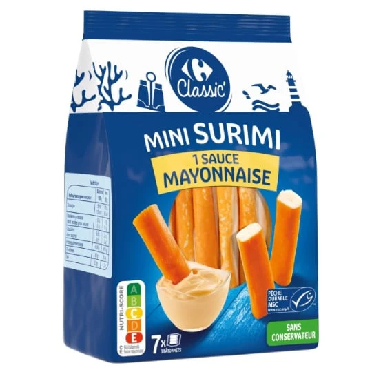 Mini surimi sauce mayonnaise