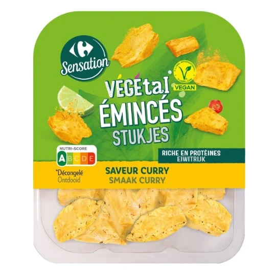 Emincés végétal saveur curry