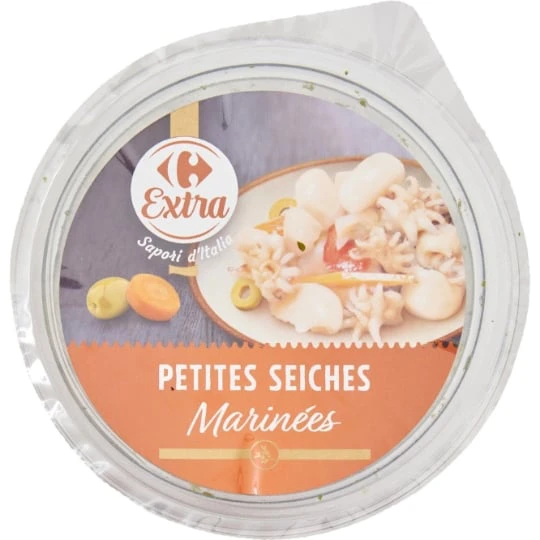 Petites seiches marinées