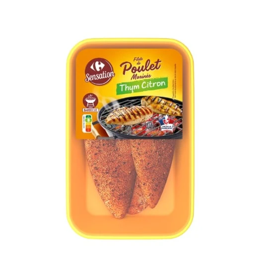 Filet de poulet au thym citron