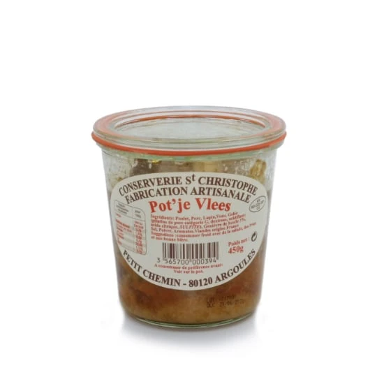 Plat cuisiné Pot’je Vlees
