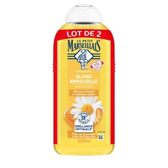 Shampooing Blond Ensoleillé - Cheveux Blonds & Chatain Clairs