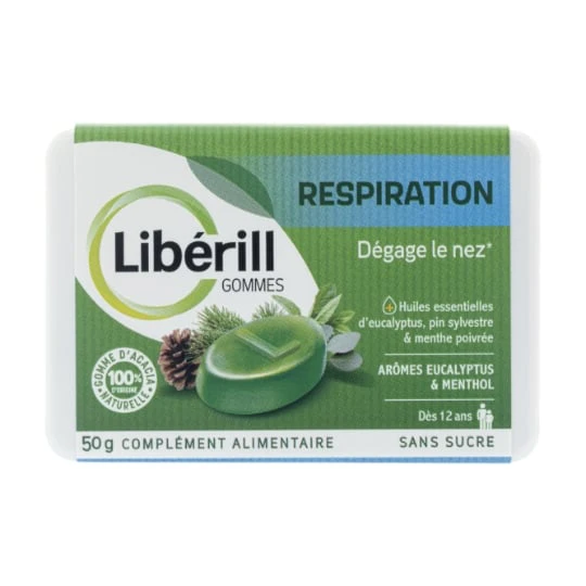 Complément Alimentaire  Respiration - Dégage le nez arôme Eucalyptus & Menthe