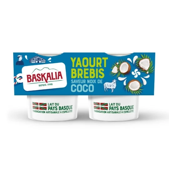 Yaourts de brebis coco