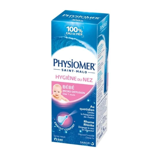 Spray Nasal Nourrisson Dès 0 Mois Décongestionne et Lave Microdiffusion